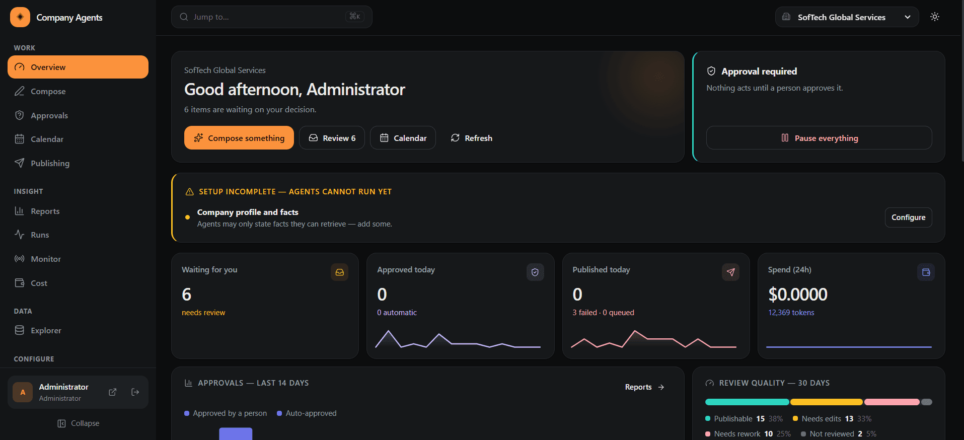 Company Agents product screenshot