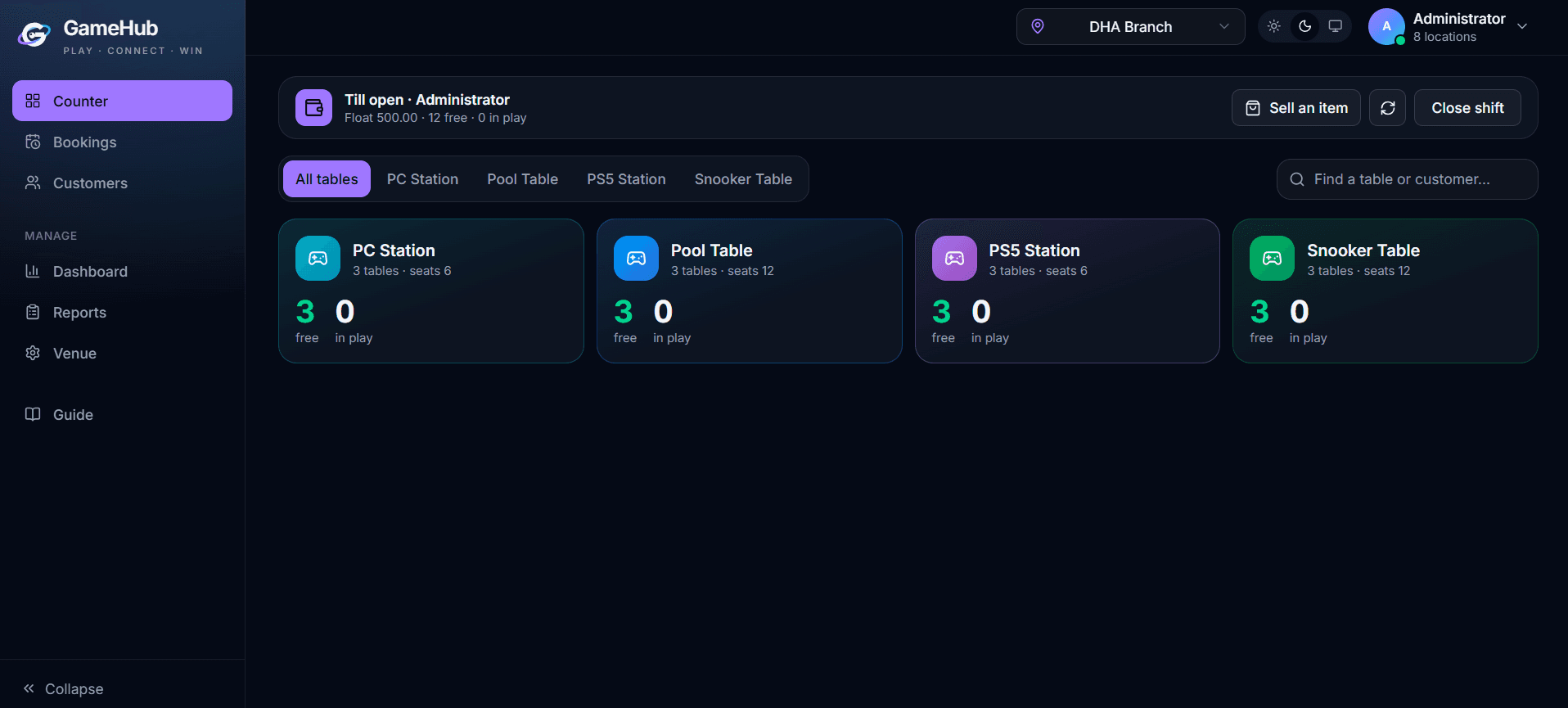 GameHub product screenshot